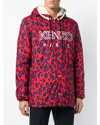 Мужская красная парка от Kenzo