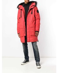 Мужская красная парка от Diesel