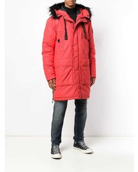 Мужская красная парка от Diesel