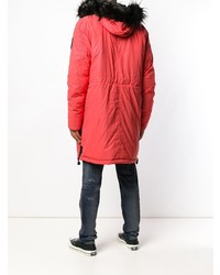 Мужская красная парка от Diesel