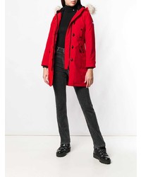 Женская красная парка от Canada Goose