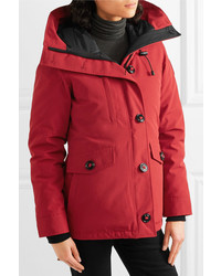 Женская красная парка от Canada Goose