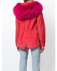 Женская красная парка от Mr & Mrs Italy