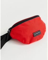 Красная поясная сумка из плотной ткани от Consigned