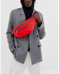 Мужская красная поясная сумка от ASOS DESIGN