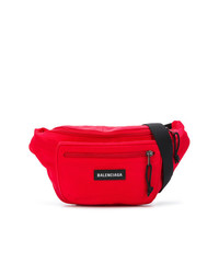 Мужская красная поясная сумка от Balenciaga
