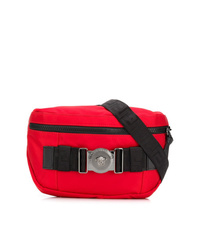 Мужская красная поясная сумка от Versace