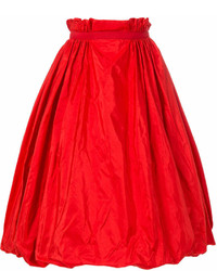 Красная пышная юбка от Alexander McQueen