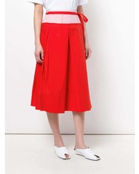 Красная пышная юбка от Marni