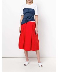 Красная пышная юбка от Marni