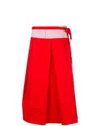 Красная пышная юбка от Marni