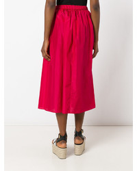 Красная пышная юбка от Kenzo