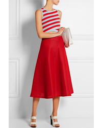 Красная пышная юбка от DKNY