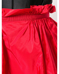 Красная пышная юбка от Alexander McQueen