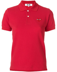 Женская красная рубашка поло от Comme des Garcons