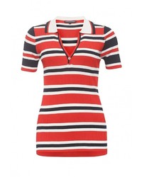 Женская красная рубашка поло от Tommy Hilfiger