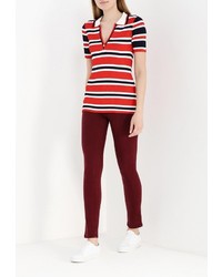 Женская красная рубашка поло от Tommy Hilfiger