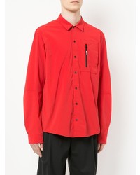 Мужская красная рубашка с длинным рукавом от 99% Is