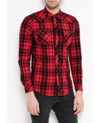 Мужская красная рубашка с длинным рукавом от Chromosome