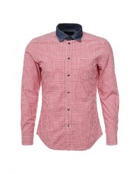 Мужская красная рубашка с длинным рукавом от Diesel