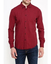 Мужская красная рубашка с длинным рукавом от Forex