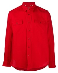 Мужская красная рубашка с длинным рукавом от Levi's