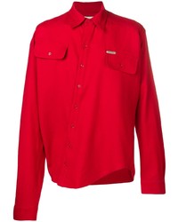 Мужская красная рубашка с длинным рукавом от Off-White