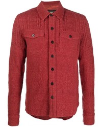 Мужская красная рубашка с длинным рукавом от Ralph Lauren RRL