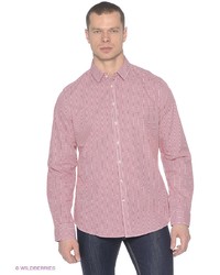 Мужская красная рубашка с длинным рукавом от Sela