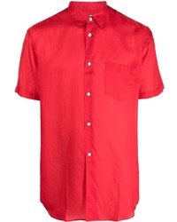 Мужская красная рубашка с коротким рукавом от Comme Des Garcons SHIRT