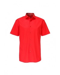 Мужская красная рубашка с коротким рукавом от GREG