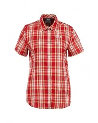 Женская красная рубашка с коротким рукавом от Jack Wolfskin