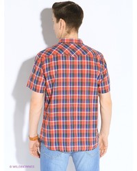 Мужская красная рубашка с коротким рукавом от Lee