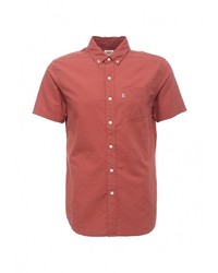 Мужская красная рубашка с коротким рукавом от Levi's