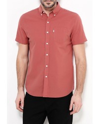 Мужская красная рубашка с коротким рукавом от Levi's