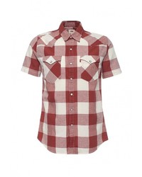 Мужская красная рубашка с коротким рукавом от Levi's