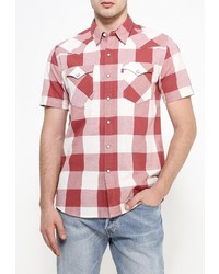 Мужская красная рубашка с коротким рукавом от Levi's
