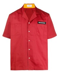 Мужская красная рубашка с коротким рукавом от Rhude