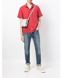 Мужская красная рубашка с коротким рукавом от Polo Ralph Lauren