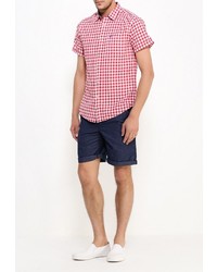 Мужская красная рубашка с коротким рукавом от SPRINGFIELD