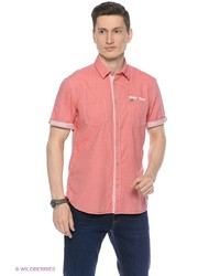 Мужская красная рубашка с коротким рукавом от Tom Tailor