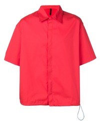 Мужская красная рубашка с коротким рукавом от Unravel Project