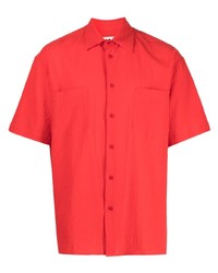 Мужская красная рубашка с коротким рукавом от YMC
