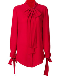 Женская красная рубашка от Alexander McQueen