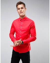 Мужская красная рубашка от Asos