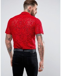 Мужская красная рубашка от Reclaimed Vintage