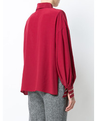 Женская красная рубашка от Fendi