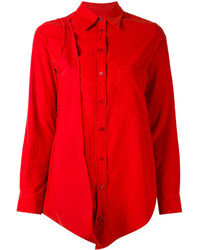Женская красная рубашка от MM6 MAISON MARGIELA
