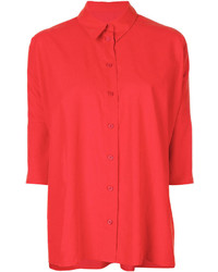 Женская красная рубашка от MM6 MAISON MARGIELA