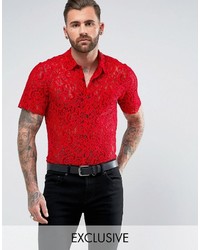 Мужская красная рубашка от Reclaimed Vintage